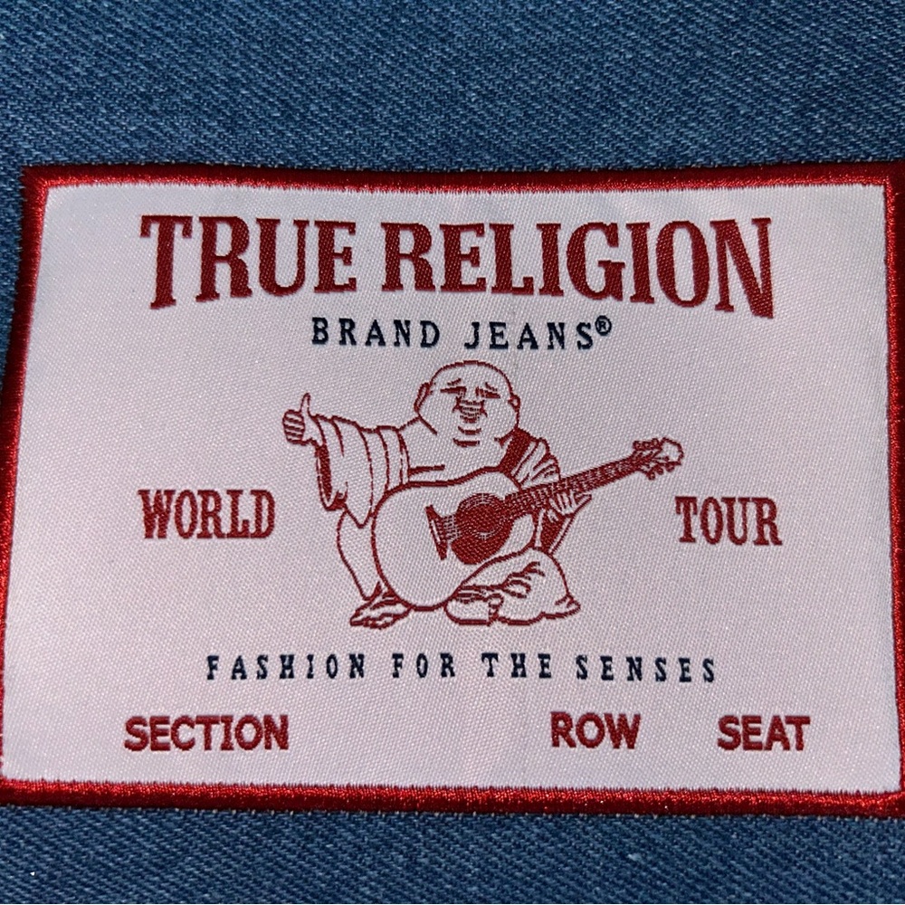 True Religion Denim Bag, Makeup or Toiletry NEW - Picture 9 of 10